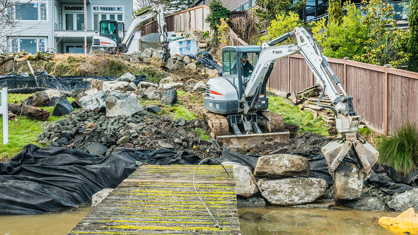 rock wall contractor rock wall repair