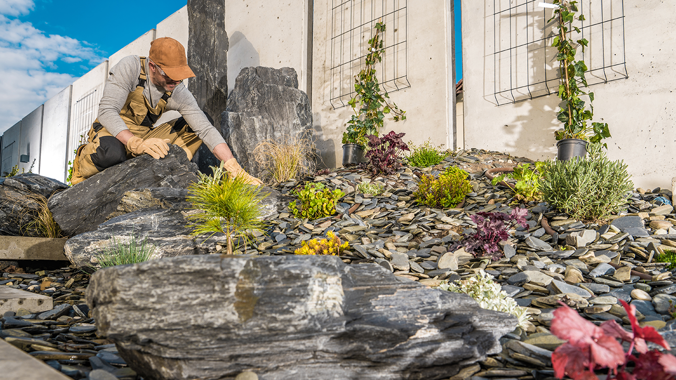 rock landscaper near me