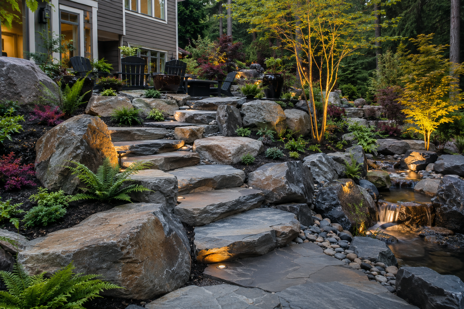 Large Boulders Landscaping