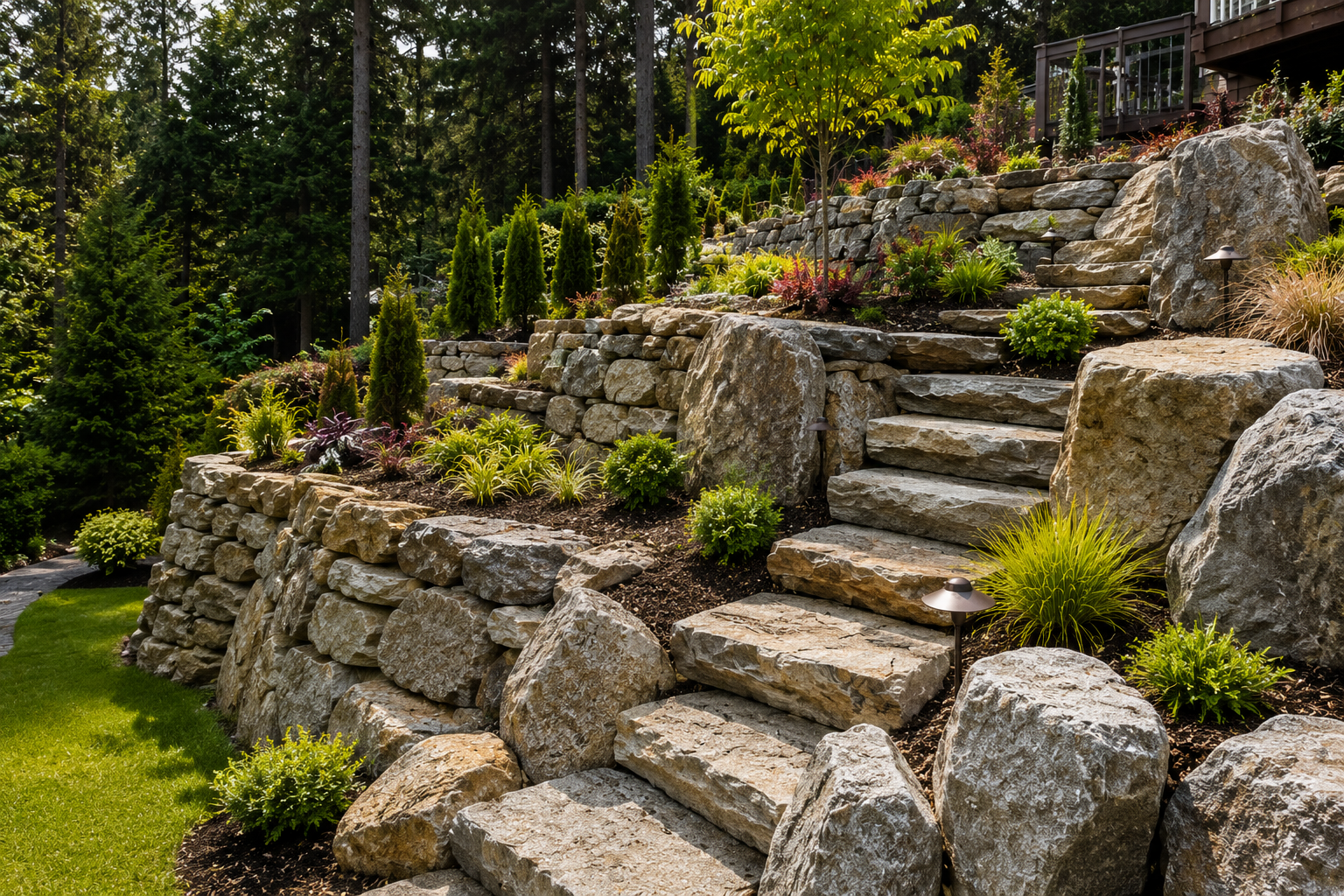 Rockery Contractors For Difficult Slopes