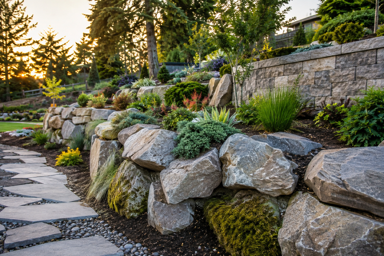 Rock Landscaper Guide Rockery Walls vs Retaining Wall
